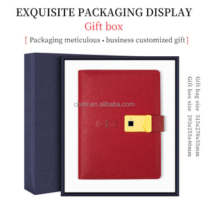 厂家直销指纹锁日记带阅读灯led无线充电记事本带移动电源带指纹 - Product Image 5