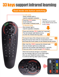 G30リモコンMAXHDワイヤレスボイスエアマウスSLラーニングジャイロセンシングスマートリモコンSLTVギリシャドイツAndroidTVボックス - Product Image 4