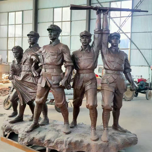 Tùy chỉnh đồng đúc màu đỏ hình nhóm tác phẩm điêu khắc truyền thống ngoài trời Tưởng Niệm Nhà thờ vườn Lịch Sử Quảng trường tượng đài tưởng niệm - Product Image 1