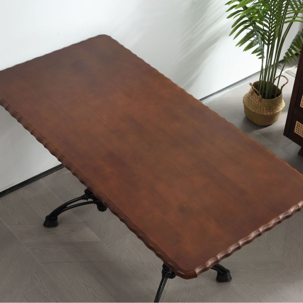 Table longue ondulée 12060cm hors pieds de table