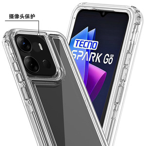 GSCASE 3 katmanlı tam vücut koruma Fundas Para Celulares 3 en 1 360 kapak muhafaza telefon kılıfı Tecno Spark için gitmek 2024 20 Pro artı - Product Image 4