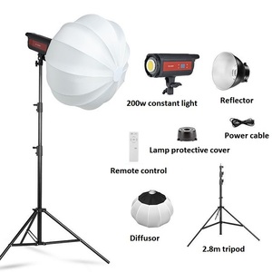 <strong>High</strong> Quality 150W 200W 300W Led Photo Studio Kit Photography Lighting Bowens Mount Led Camera Video <strong>Light</strong> with Remote Control - Product Image 4