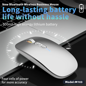 2025 HXSJ M103 2.4G 3-Mode arkadan aydınlatmalı ince Mini optik oyun fare bilgisayar masaüstü için şarj edilebilir kablosuz ofis fareler - Product Image 2