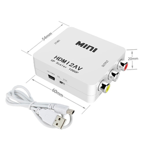 FJGEAR OEM其他家用音频60hz迷你尺寸HDMI至交流av RCA 3RCA CVBs复合视频音频转换器适配器 - Product Image 1