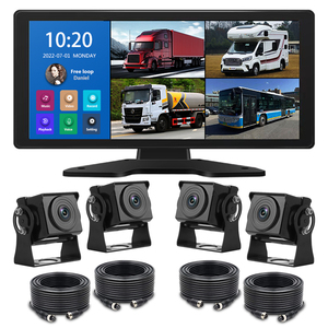 4-Channel 4K Dash Cam 10.36inch Full Touch Portable Monitor Overhead DVD Player 360 Car <strong>Camera</strong> Bird's Eye View Video Recorder - Product Image 2