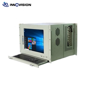 Carcasa de estación de trabajo 8U todo en uno, pantalla lcd de 15 pulgadas con teclado táctil, ordenador industrial - Product Image 3