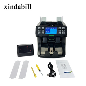 Máquina contadora de efectivo Número de serie Contador de valor de lectura Detector de clasificador de notas falsas Máquina contadora de dinero de denominación mixta - Product Image 1