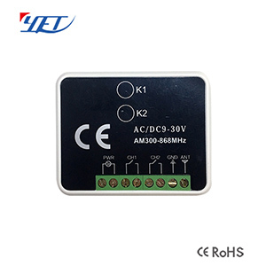Produttore trasmettitore e ricevitore Controller DC/AC12-30V 2 canali Multi-frequenza 300-868mhz Wireless RF YET402MF-3.0 - Product Image 2