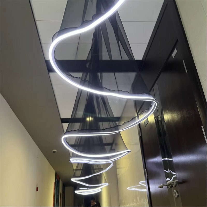 Black gauze with white light-price per meter