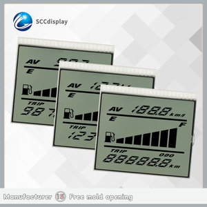 Su misura piccola dimensione 7 segmento Display moto strumenti SJXDGW038 HTN monocromatico modulo LCD penna segmento schermo - Product Image 2
