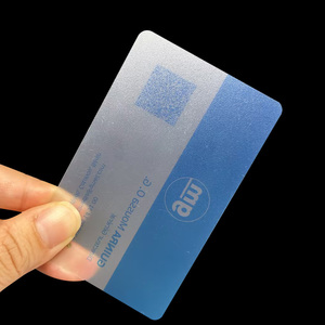 Cheap Custom logo Printing Blank clear Frosted <strong>Card</strong> <strong>Transparent</strong> Pvc Business <strong>Cards</strong> for Promotion - Product Image 1