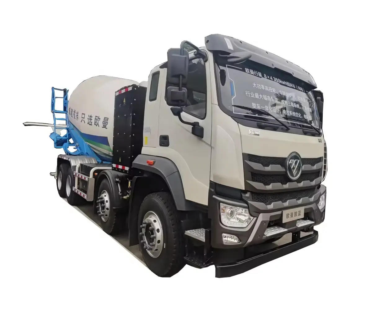 Nuovo Fukuda Oman Planet Zhilan 8*4 betoniera elettrica pura betoniera ultra-lunga vendita di camion