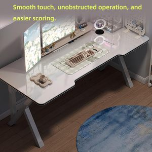 Escritorio AJUNION para juegos de escritorio, escritorio de ordenador tipo K, mesa de juego sencilla para el hogar, dormitorio, mesa de estudio de escritura para estudiantes - Product Image 6