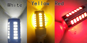 Beyaz kırmızı sarı CE 12V 33smd 33led 5630 H11 araba led sis işık
