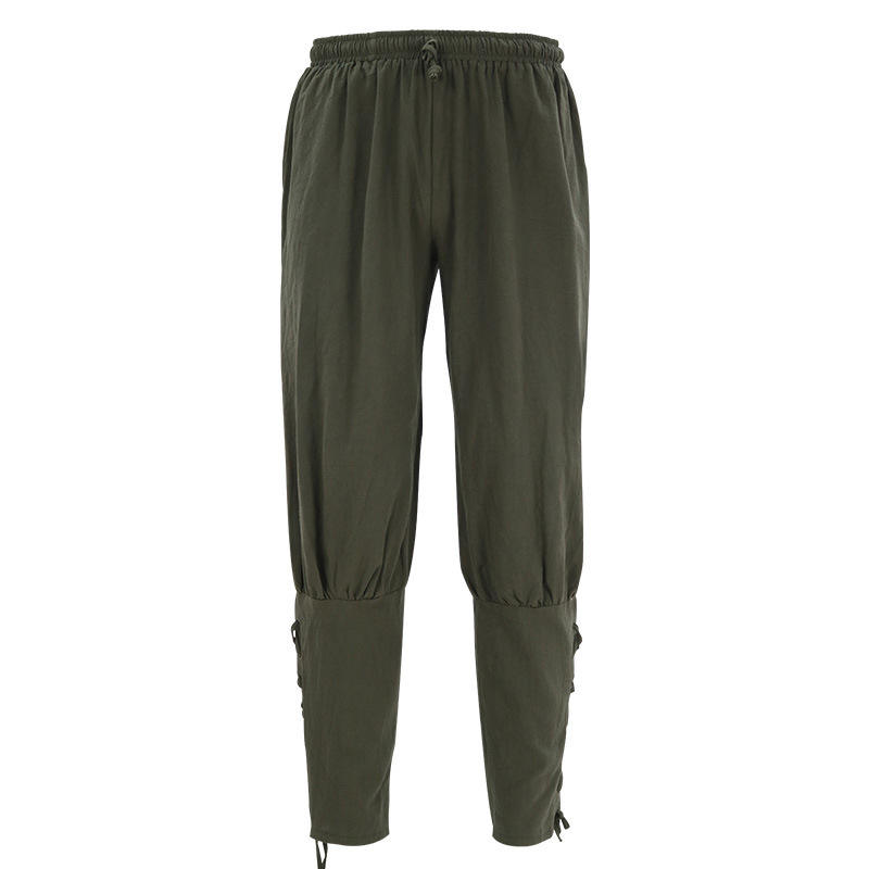 Pantalon pirate-vert foncé