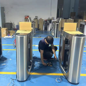 Esd Anti-statico pedone scorrevole barriera Rfid lettore di schede di controllo di accesso automatico completo di sicurezza cancello scorrevole del tornello - Product Image 5