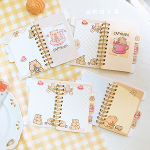 高品质创意水豚分类线圈书学生可爱迷你笔记本 - Product Image 6
