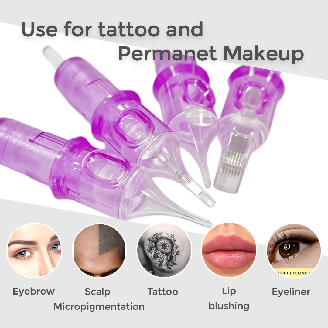 Aghi per macchine per tatuaggi 1RL 3RL 5RL tatuaggio Microblading cartuccia Micro ago