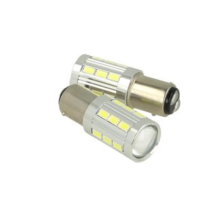 Süper parlak beyaz <span class=keywords><strong>LED</strong></span> lamba BAZ15D <span class=keywords><strong>1157</strong></span> Mazda/<span class=keywords><strong>4W</strong></span> 12V 24V 21 SMD 5730 Mazda Nissan otomobiller için asimetrik çarpık ayaklar yeni durum