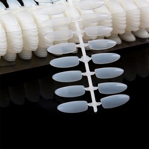 Nadeco tam kapak tek boyutu orta yuvarlak yapay akrilik tırnak ipuçları, kartela, uygulama ipuçları - Product Image 4