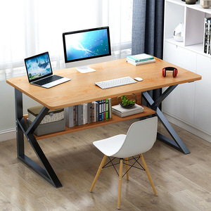 Diseño moderno Oficina en casa Mesa de ordenador de madera PC Escritorios para portátiles con marco de metal - Product Image 4