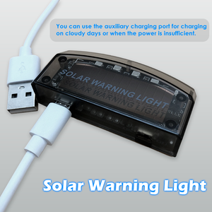6 LED Car Alarm Warning Light Solar Power Simulated Security Anti-Theft Flashing Light Car Burglar Alarm Light - Product Image 3