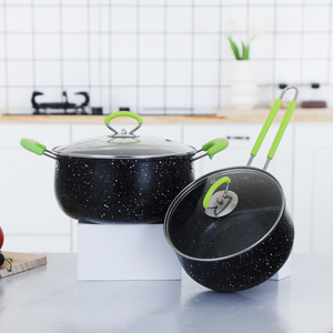 Nhà Bếp Nấu Ăn Cookware Set không dính kinox Cookware thép không gỉ Súp sữa Nồi kho chậu - Product Image 2