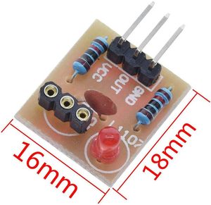 Acxico 2 juegos de módulo de sensor receptor de transmisor láser no modulador para Arduino AVR Compatible con electrónica de sensor láser