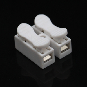 Kaixiang Fabricante Suministro Push-on Bloque de terminales 2 pines Conectores de cable eléctrico CH2 Juego de terminales de cable de bloqueo de empalme rápido - Product Image 1