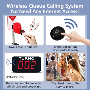 Ycall bật O Matic số gọi hệ thống quản lý hàng đợi máy nhắn tin Nhà hàng không dây (1 màn hình turno 2 nút tiếp theo) - Product Image 5