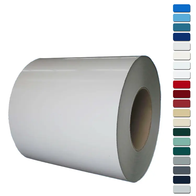 PPGI colore bianco codice 9016 bobina in acciaio zincato preverniciato 0.4mm ppgl in bobine di acciaio acciaio verniciato a colori
