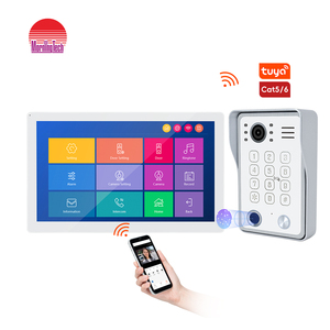 Sistema de intercomunicación WIFI Video Building con soporte de visión nocturna desbloqueo remoto intercomunicador bidireccional timbre de 10,1 pulgadas para apartamentos