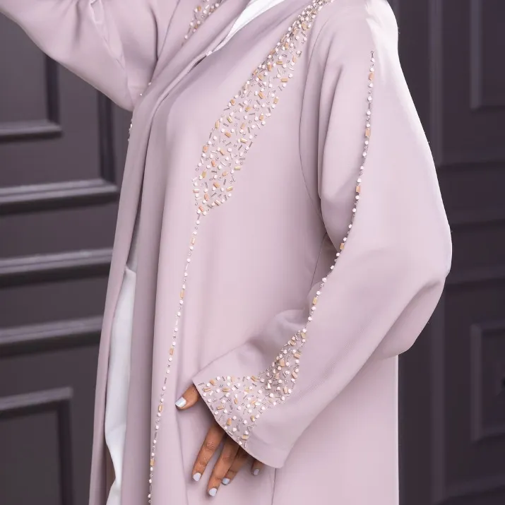 Mode féminine 2023 ramadan arabe abaya EID luxe perles brodées mode abaya