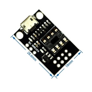 Pluggable Development Board For ATtiny13A/ATtiny25/ATtiny45/ATtiny85 Programming Editor Micro Usb Power Connector - Product Image 5