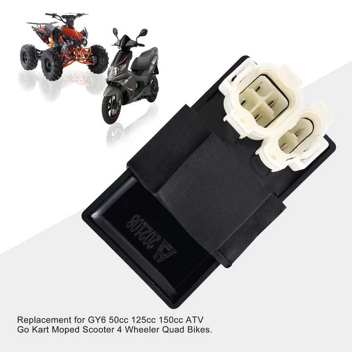 GOOFIT Motorcycle AC 6-pin CDI Module Replacement for GY6 50cc 125cc 150cc ATV Go Kart Moped Scooter 4 Wheeler Quad Bikes