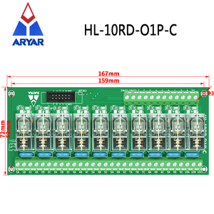 10 Channels16A <strong>Relay</strong> Module Driver Board <strong>PLC</strong> Board <strong>Relay</strong> G2R-1-E Terminal Block Module Input 12V 24V - Product Image 3