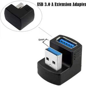 5gbps上/下180度成角度的<span class=keywords><strong>USB</strong></span> 3.0适配器类型a公对母扩展连接器适用于LTE适配器到电源组