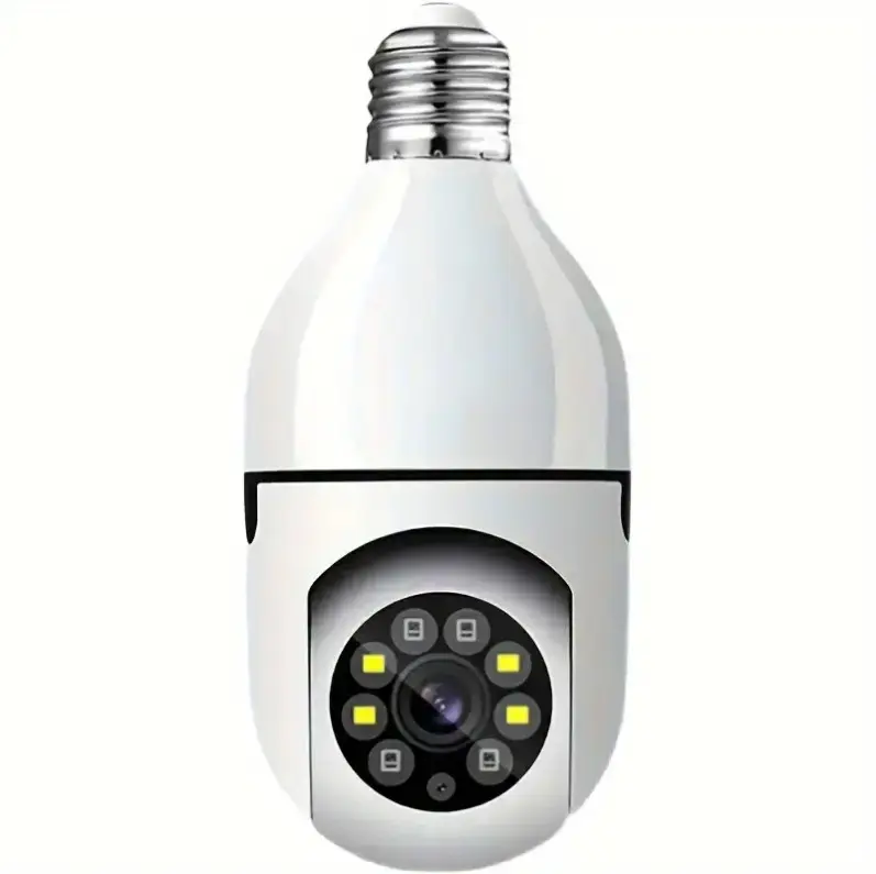 E27 visión nocturna inalámbrica bombilla Cámara 360 CCTV oculto 5G/2,4G Wi Fi mini IP cámara digital de seguridad