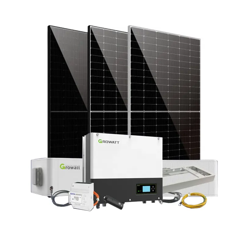 Sistem Panel surya untuk rumah, Kit lengkap fotovoltaik 10KW 15kW rumah tangga Off grid kekuatan energi surya