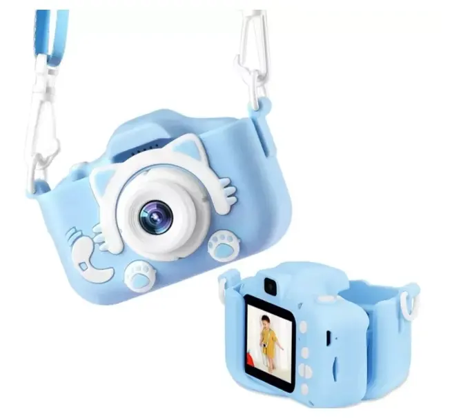 Juguete Digital con Impresión Instantánea para Niños, Cámara X2, Mini Vídeo Portátil Pequeño, Pantalla Ips de 2,0 Pulgadas, Cámara de Fotos para Niños, Regalo de Cumpleaños