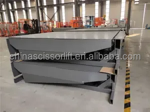 Nivelador de muelle estacionario de camión equipado de descarga para aterrizaje de vehículos de carga pesada