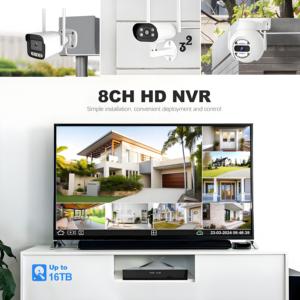 4CH 5MP Wifi Security Camera <strong>System</strong> with CCTV NVR Kit Bullet Camera for Home - Product Image 3