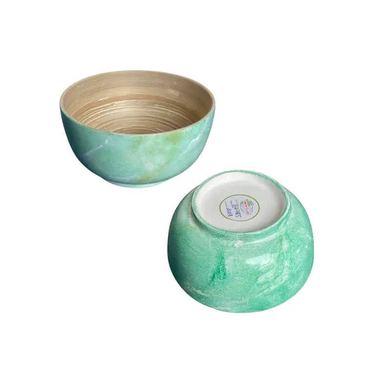 Ecofriendly Bamboo Bowl Wholesale Making Handmade Environment Friendly OEM/ODM Service From Vietnam Manufacturer