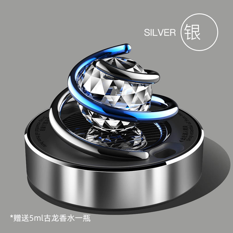 Boule de cristal argentée