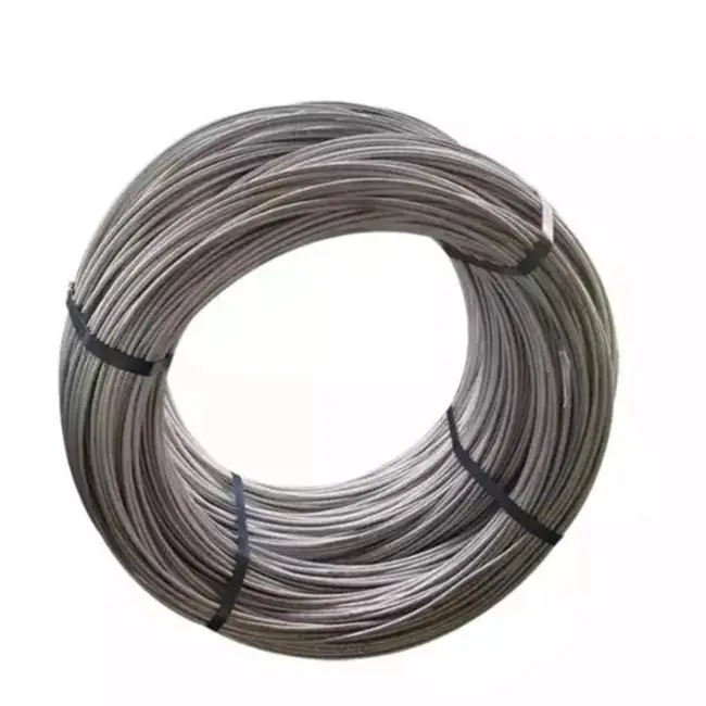 Alambre de acero galvanizado Gi sumergido en caliente recubierto de zinc 0,3mm Alambre de acero galvanizado de alto carbono de alta resistencia