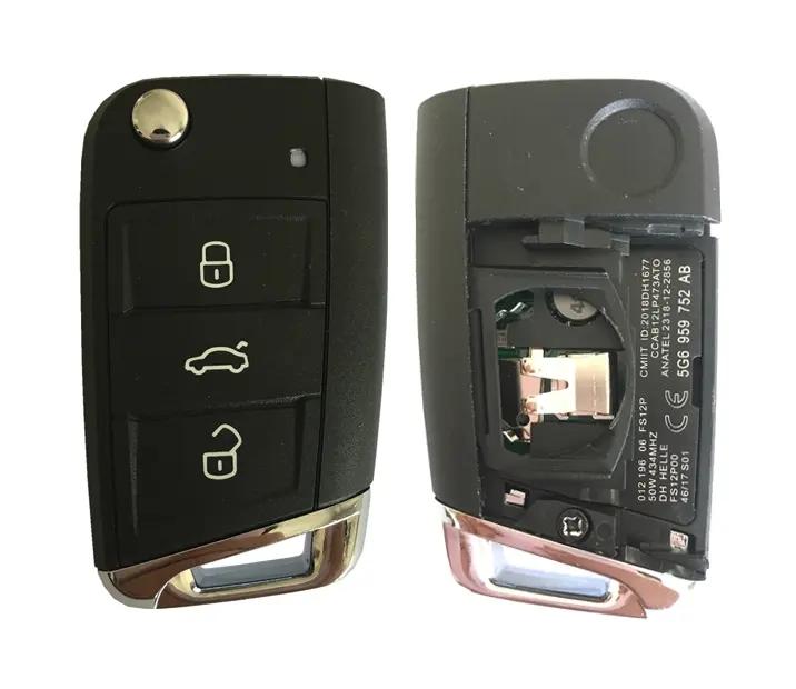 KYDZ-carte télécommande intelligente MQB (CNKY016), sans clé, 3 boutons, Auto-clé sans clé d'urgence