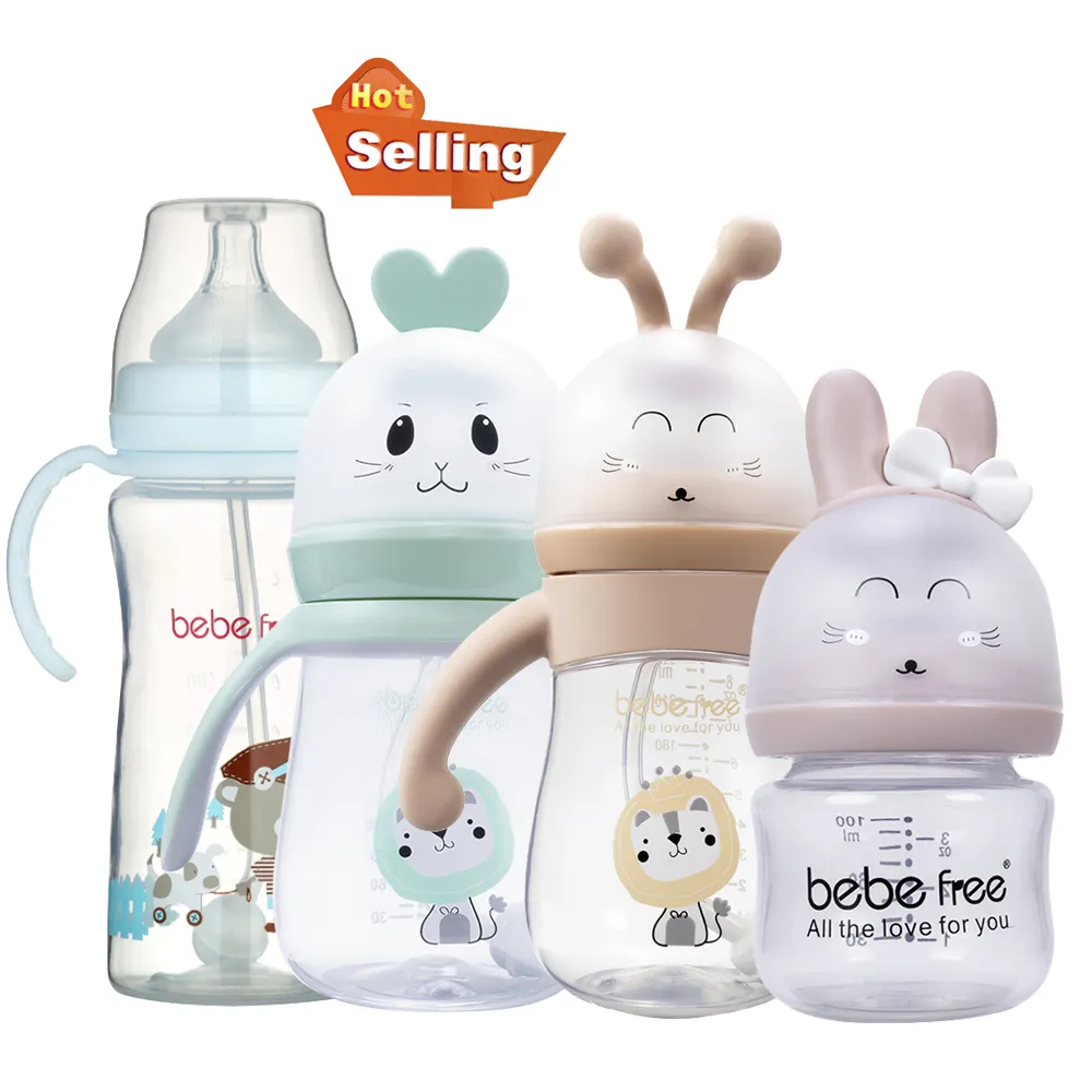 Hot Sale BPA Free PP Kunststoff Baby flasche Baby milch flasche für Neugeborene Anti Colic