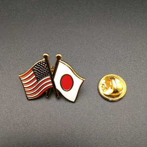 カスタムアンティーク模造米国旗エナメルラペルピン国民友好クロスフラッグメタルブローチフリーデザインモダンアンティークセント