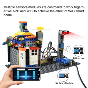Arduino Starter Kit için Keyestudio DIY elektronik ESP32 42 in 1 sensör kiti