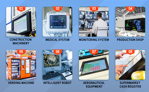 <strong>Lcd</strong> Industrial <strong>Monitor</strong> 4:3 1024X768 Dvi <strong>Vga</strong> <strong>Input</strong> Signal Open Frame <strong>Monitor</strong> 5Wire Resistive 15Inch Touch Screen <strong>Monitors</strong>